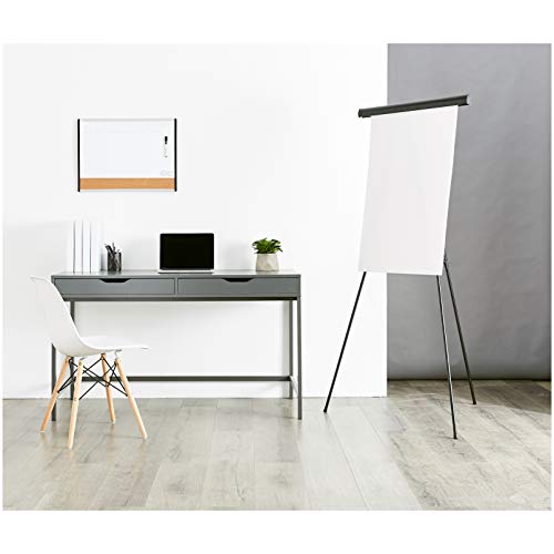Amazon Basics Height Adjustable Aluminum Flipchart Easel Stand, Portable, for Whiteboard, Flip Chart, Poster Boards, Paper Pads and Signage, 35 x 2 x 28 Inches, Black - style: Lightweight Board Easel