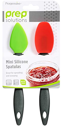 PrepSolutions Mini Silicone Spatulas – Set of 2, Flexible, Heat-Resistant, Ideal for Mixing & Scraping