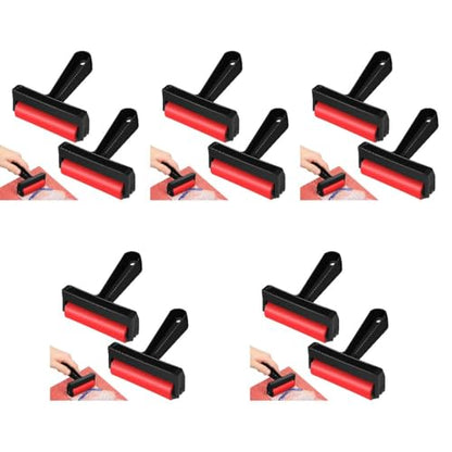 OHPHCALL 10 Pcs Diamond Drawing Rollers Diamond Pressing Tools for Painting Accessories Printmaking Stamping Gluing Crafting Portable Brayer Rollers for Smooth Surface Projects