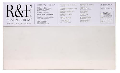 R&F Pigment Stick Painter's Dozen Set - color: Painters Dozen 2 Set, size: 38 ml (Pack of 12)