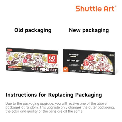 Shuttle Art 60 Pack Red Yellow Tone Gel Pens, 30 Red Orange Yellow Gel Pens with 30 Refills for Adults Coloring Books Journaling Drawing Nature, Landscapes, Animals Scenes - color: 60 Pack Red Yellow Tone