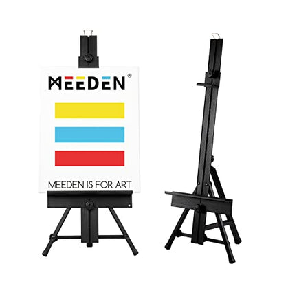 MEEDEN Tabletop Easel Stand for Painting: Aluminum Art Painting Easel | Portable Paint Easel for Canvas Painting - Desk Tripod Easel for Adult, Beginner, Artist, Hold Canvas up to 24'' - size: 34" High