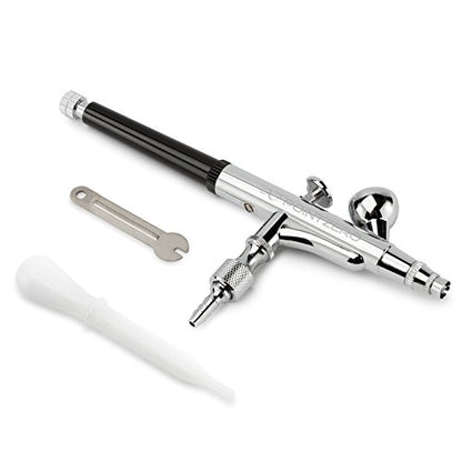 PointZero Dual-Action 2cc Gravity-Feed Airbrush Set with .2mm Nozzle