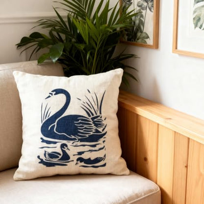 TIAMECH A4 Reusable Duck Goose Swan Stencil for Painting | Mum and Son Waterfowl Layering Template, DIY Wall Art, Wood Furniture, Scrapbook & Crafts (8.3x11.7inch) - style: Duck Goose Swan