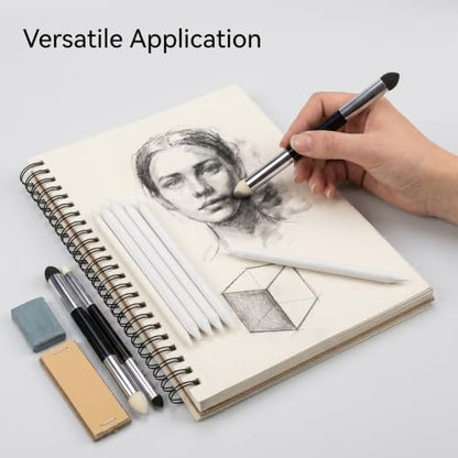 Classicseali 16 Pcs Blending Stumps,Washable & Reusable Blending Stumps for Drawing Set,Pencil Blender for Charcoal Sketching