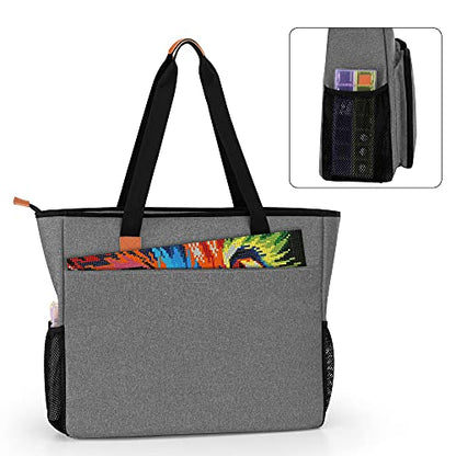 LUXJA Diamond Painting Carrying Case for A3 Light Pad, Gray - color: Gray
