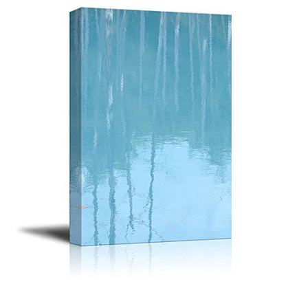 wall26 Canvas Wall Art - Relection of Trees in Water - Giclee Print Gallery Wrap Modern Home Art Ready to Hang - 12x18 inches - color: Artwork - 15, size: 18"L x 12"W