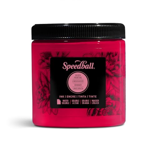 Speedball Water-Soluble Block Printing Ink, 8-Ounce Jar, Process Magenta - color: Process Magenta, size: 8 fl oz
