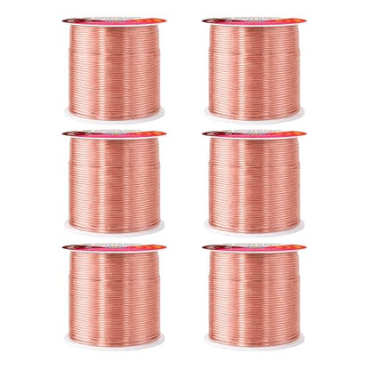 Mandala Crafts 20 Gauge Rose Gold Tone Combo Anodized Aluminum Craft Wire - color: Rose Gold Tone Combo, size: 20 Gauge 75X6 Feet