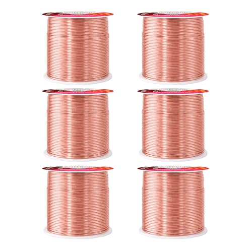 Mandala Crafts 20 Gauge Rose Gold Tone Combo Anodized Aluminum Craft Wire - color: Rose Gold Tone Combo, size: 20 Gauge 75X6 Feet