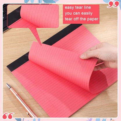 Lincia 6 Pcs Legal Pads Landscape Notebook, Macaron Colors - color: Macaron Colors