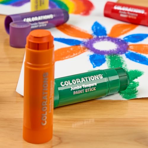 Colorations Jumbo Tempera Paint Sticks - 6 Colors - style: Jumbo Sticks, 6 PK