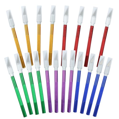 20 Pack Craft Knife Set, Multicolor | Precision Utility Knives, For Paper, Cardboard, Stencil, Model Making & DIY Projects