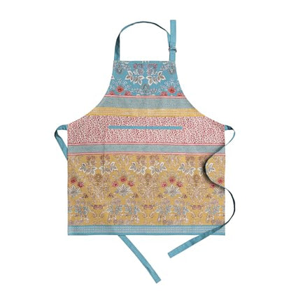 Maison d' Hermine Aprons for women with Pocket 100% Cotton (27.50"x31.50") | Adjustable Neck Strap & long ties Apron Men Chef Wedding Cooking Gardening Server Maid - color: 003 - Marquise