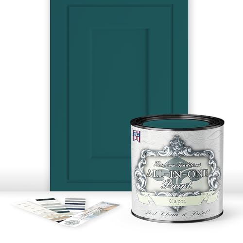ALL-IN-ONE Paint by Heirloom Traditions, Capri, Quart - color: Capri, size: 32 Fl Oz (Pack of 1)