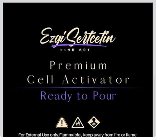 Ezgi Sertcetin Premium Cell Activator | Ready to Pour | Create Perfect and Unique Cells in Your Painting Works | 4oz by Volume (Rouge Red) - color: Rouge Red