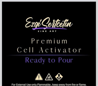 Ezgi Sertcetin Premium Cell Activator | Ready to Pour | Create Perfect and Unique Cells in Your Painting Works | 4oz by Volume (Rouge Red) - color: Rouge Red