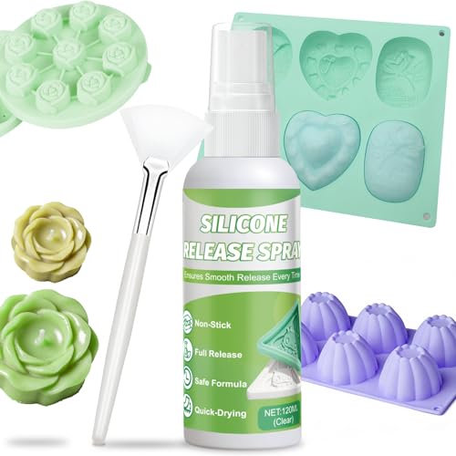 JAOJA Silicone Mold Release Spray for Candle Epoxy Resin, High Silicone Oil