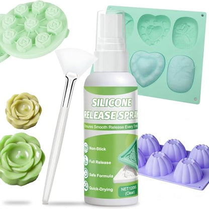 JAOJA Silicone Mold Release Spray for Candle Epoxy Resin, High Silicone Oil