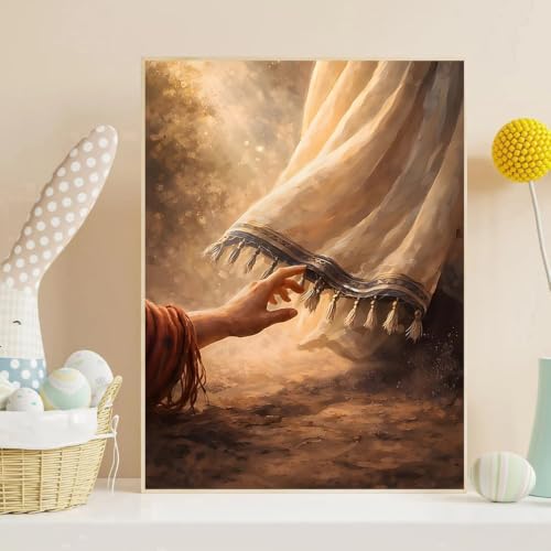 Diamond Art Kits for Adults, Christian Diamond Art Painting Kits for Adults | Christian Religious Stress Relief Full Round Drill Heartfelt Gift Strong Adhesive Wall Decor HD Canvas 11.8x15.7 in 30x40 cm - color: Redemption