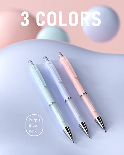 Nicpro 3PCS Pastel Mechanical Pencil Set, 0.5 Mechanical Pencils - style: 3 Pack (0.5mm)