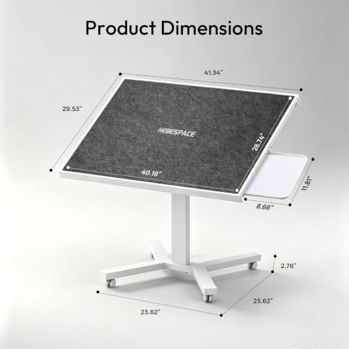 2000 Pieces Jigsaw Puzzle Table with Drawers & Legs, 41.34"x29.53" Metal Adult Puzzle Table (Stability Tested & Ergonomic), Adjustable Height & Tilt Angle, Wooden Puzzle Board with Wheels & Cover - color: White（2000pcs）