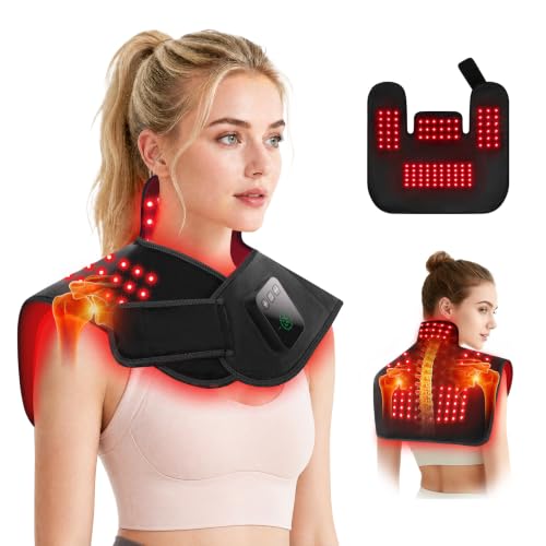 Red Light Therapy for Neck Shoulders, 660nm&850nm Infrared Light Therapy