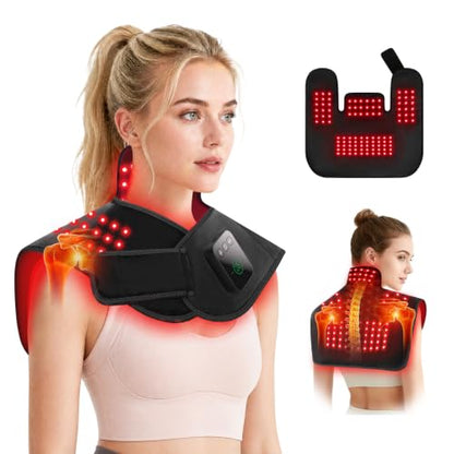 Red Light Therapy for Neck Shoulders, 660nm&850nm Infrared Light Therapy