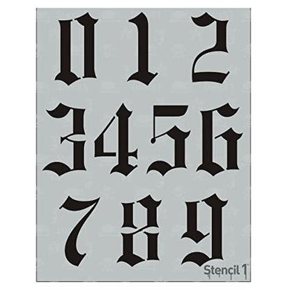 Stencil1 Old English Font Stencil 3" Alphabet Letters Painting Craft - size: 3" Letters