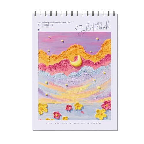 EOREA Purple Spiral Bound Sketch Pad Coloring Book 8x11 - color: Purple