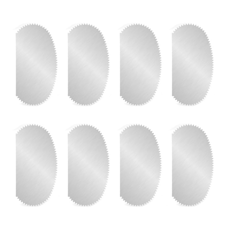 8 PCS Stainless Steel Pottery Ribs & Serrated Scrapers, Metal Ceramic Tools Set for Clay Sculpting and Pottery Making