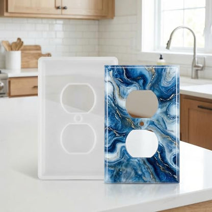 3Pcs DIY Silicone Resin Mold Set for Switch Socket Covers for Home Decor