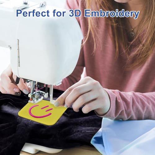 24Pcs 3mm 3D EVA Foams Embroidery: 5.92x9in Embroidery Foam - EVA Craft Foam Sheets for Arts & Machine Embroidery 11 Colors