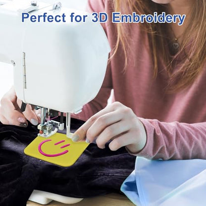 24Pcs 3mm 3D EVA Foams Embroidery: 5.92x9in Embroidery Foam - EVA Craft Foam Sheets for Arts & Machine Embroidery 11 Colors