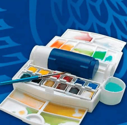 Winsor & Newton Cotman Watercolor Paint Set, 12 Half Pan Field Travel Set - style: 12 Half Pan Field Travel Set