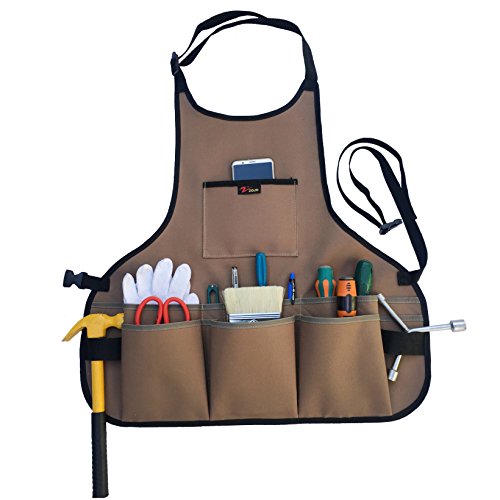 zojo Work Tool Apron with 4 Pockets | Heavy Duty,Adjustable for Woodworking,Mechanics,Carpentry,Gardening,Artists, Barbers,Unisex