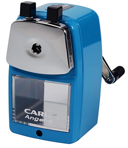CARL Angel-5 Pencil Sharpener, Blue - color: Blue