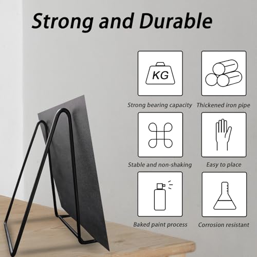 5 Pack 10 Inch Plate Stands Metal Display Holder Bracket Stand