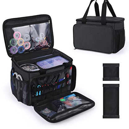 Sewing Basket Bead Organizers and Storage Adjustable Compartments Bead Bag | Diamond Painting Storage Jewelry Making Kits Organizer for Sewing Tools Diamond Art Accessories and Tools