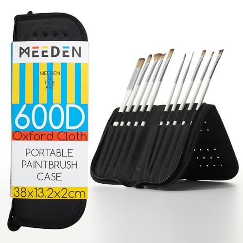 MEEDEN Paint Brush Holder, 15 X 11.2 Inch Zippered Paints Brush Case, Organization and Storage Bag for Artist Paints Brush (Brushes NOT Included) - size: 15 X 11.2 Inch