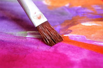 5 Pcs Craft Paint Brushes Small Paint Brush Flat Paint Brushes for Small Medium or Larger Paint Job (5)