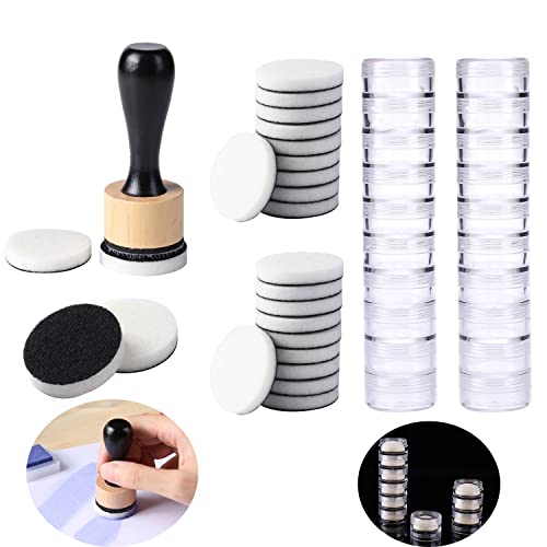 BAOFALI Mini Ink Blending Tool,with Foams Replacement Refill Foam Tool for Foams Scrapbooking Painting Drawing Art Supplies Handle Ink Tools Embossing Stencils - size: 44 Pcs / Set (B)