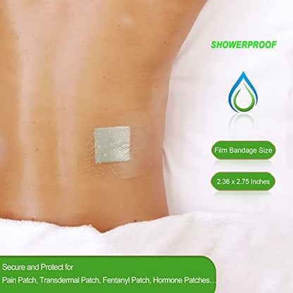 NeuHeils Waterproof Transparent Film Dressing, 2 3/8" x2 3/4", 100 Pack - size: 2 3/8" x 2 3/4"