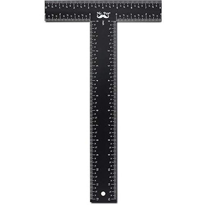 Mr. Pen - T Square, T Ruler, 12 inch Metal Ruler, T Square Ruler | Drafting Tools, Architect Ruler, Set Square, Drafting Ruler, Tsquare, Truler, Architectural Triangle, Tee Ruler, L Square - size: 12 inch