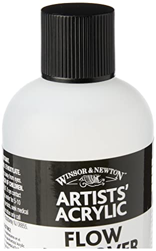 Winsor & Newton Professional Acrylic Medium, Flow Improver, 125ml | Reduces surface tension to improve paint flow, minimize brush marks, and support fine detail without thinning color. - color: Flow Improver, style: 125ml (4.2-oz)
