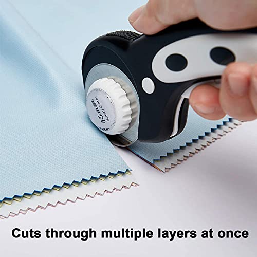 HEADLEY TOOLS 45mm Rotary Cutter Blades 10 Pack Fits Olfa, Fiskars, Replacement Rotary Blade for Arts Crafts Quilting Scrapbooking Sewing, Sharp and Durable - size: 45mm 10pcs
