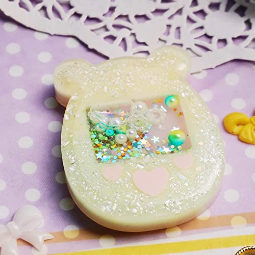 Resin Shaker Molds Set Epoxy Jewelry Casting Supplies Claw Machine, Dessert Truck, Game Console, Bear, Milk 5 Silicone Trays with 5 Seal Films Large Height 2.3-3inch - color: 3inch Large Kawaii Charms Craft Pack of 10