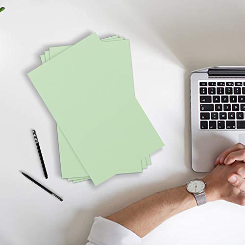 JAM PAPER Vellum Bristol 65lb Cardstock - 11 x 17 Ledger Size Coverstock - 147 gsm - Green - 50 Tabloid Sheets/Pack - color: Green, size: 11" x 17"