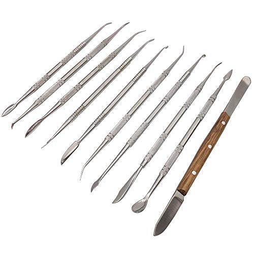 Steel Wax Carving Tool Dental Clay Pottery Plaster Sculpture Carvers Tools Kit Dabber Tool Set