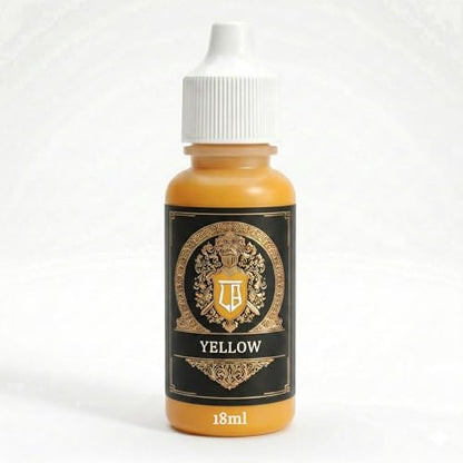 Ludus Bellum Miniature Paint Yellow Color 18ml Dropper Bottle, Professional Acrylic Paint for Miniatures & Models, Provides Quality Acrylic Tones and Shades for Warhammer 40K D&D Figures - color: Yellow